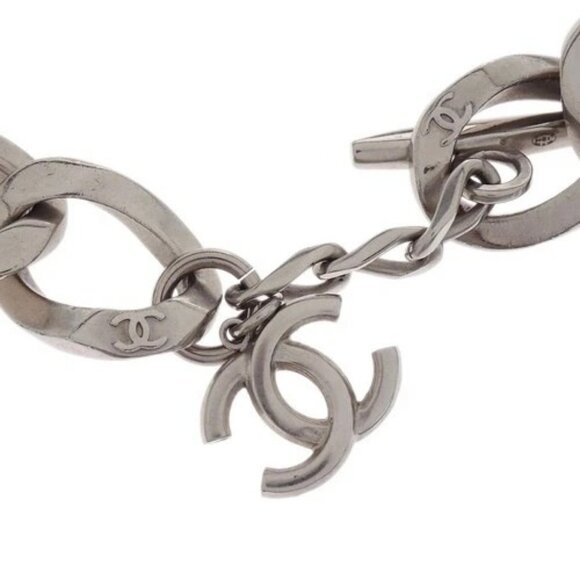 Chanel CC Silver Chain Necklace B13K 155689 - Picture 2 of 4